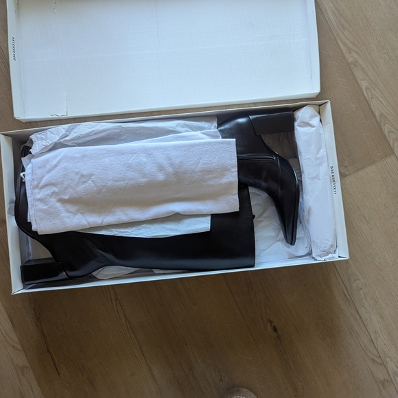 Schutz Black Knee-High Boots - Picture 2 of 5